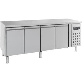 Établi réfrigéré - 4 portes - 511 litres - 230V - H 86 x L 223 x P 60 CM - Combisteel