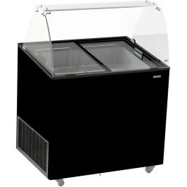 Présentoir à glace Scoop Corsica - 6x 5 Litres - Noir - 230V - H 122.9 x L 90.9 x P 68.4 CM - Combisteel