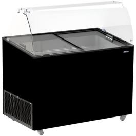 Scoop vitrine à glace Java - 8x 5 Litres - Noir - 230V - H 122.9 x L 118.4 x P 68.4 CM - Combisteel