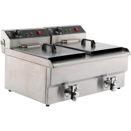 Friteuse - 2 x 8 Litres - 2 x 230V - Poignée Combi - 7455.1005