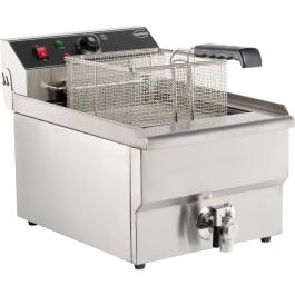 Friteuse - électrique - modèle de table - 10 litres - 400V - H 38 x L 34 x P 56 CM - Combisteel