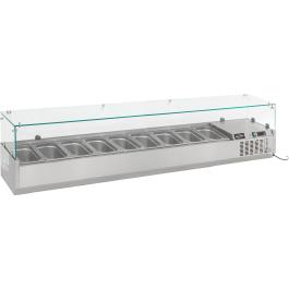 Vitrine Réfrigérée Design - 200 CM - 9 x 1/3 GN - Combisteel - 7450.0023