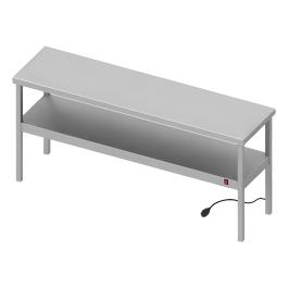 Etagère en acier inoxydable - Chauffée - 2 niveaux - Entièrement soudée - 230 V - G-Line