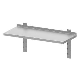 Étagère murale en inox - Fermé - 1 niveau - Réglable - Avec supports - G-Line