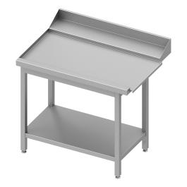 Table d'égouttage en acier inoxydable - A gauche du lave-vaisselle - Avec sous-évier - G-Line