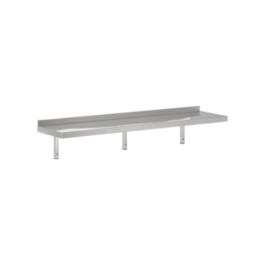 Etagère murale - Konsoles incluses - Acier inoxydable - Argent - H 32 x L 180 x P 40 CM - Combisteel