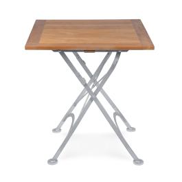Table de patio - Bois - Fonte - H 76,5 x L 80 x P 80 cm - G-Line