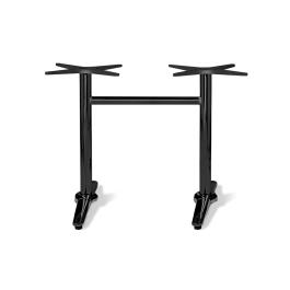 Pied de table - Roma - 4 pieds - Noir - Fonte - G-Line