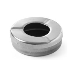 Cendrier avec couvercle - acier inoxydable - H 2,8 X 9 CM - Hendi - 440407