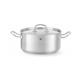 Casserole - Basse - Couvercle - Ø24 cm - 5 litres - Hendi - Gamme Cuisine - 836026