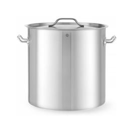 Poêle de cuisson avec couvercle - acier inoxydable - H 40 x 42 x 51 CM - Hendi - 834701