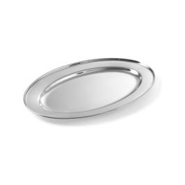 Plat ovale - acier inoxydable - 26 X 40 CM - Hendi - 404409