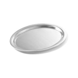 Plateau à café ovale - inox - 22 X 28,5 CM - Hendi - 405307