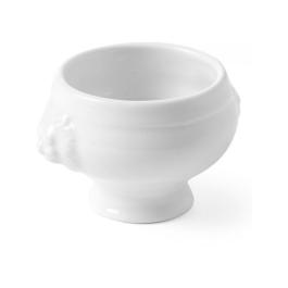 Plat à tapas - 2 pièces - Lion - Ø 5,5 CM - 6 pièces - Blanc - Porcelaine - Hendi - 784433