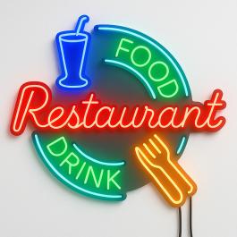 Texte lumineux néon - Restaurant - LED - G-Line