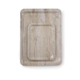 Plateau en mélamine avec impression bois - Mélamine - 35 X 24 CM - Hendi - 508909