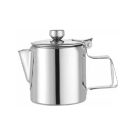 Pichet à café/thé avec couvercle / Pichet à thé - acier inoxydable - H 9,5 X 7,4 CM - Hendi - 453001