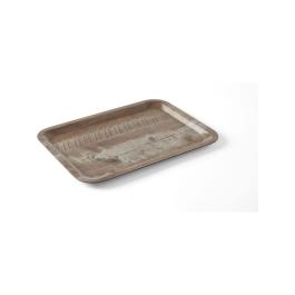 Plateau en mélamine avec impression bois - Mélamine - 35 X 24 CM - Hendi - 508923
