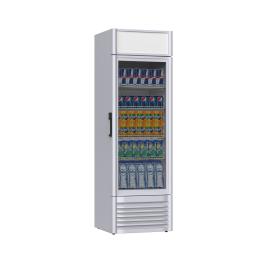 Réfrigérateur - 420 litres - 1 porte - porte vitrée - ventilé - inox - G-Line