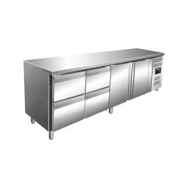 Etabli réfrigéré - 2 portes - H 95 x L 223 cm - inox - Saro - 323-10724