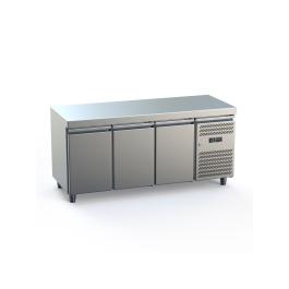 Etabli réfrigéré - 3 portes - inox - 230V - H 85 x L 179,5 x P 70 CM - G-Line