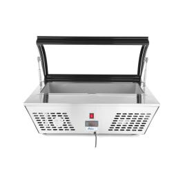 Présentoir à salade supérieur 67L - inox - H 32,8 X 61,2 X 76,7 CM - Arktic - 233672