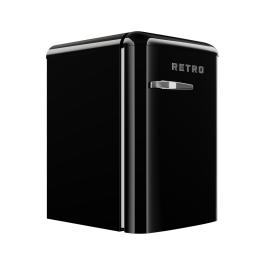 Réfrigérateur rétro - 1 porte - Modèle de table - 120 litres - Noir - 230 V - G-Line