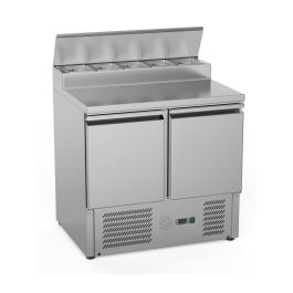 Saladette - 2 portes - 240 litres - Inox - 230 V - H 97 x L 90 x P 70 cm - G-Line