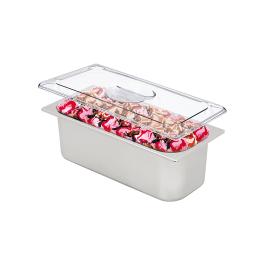 Pot à glace - 5 litres - Acier inoxydable - 360 x 165 x 120 mm