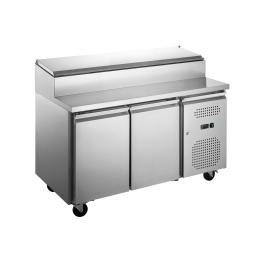 Réfrigérateur - 7x 1/3 GN - 2 portes - dessus fixe - 390 litres - inox - 230V - G-Line