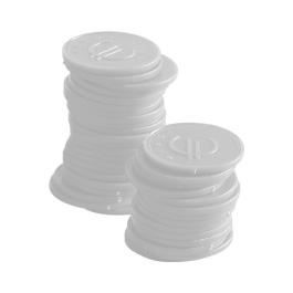 Jetons de consommation - ABS - Blanc CM - Bar up - 665152