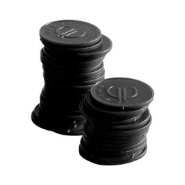 Jetons de consommation - ABS - noir CM - Bar up - 665169