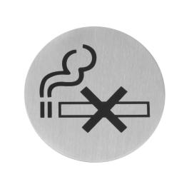 Bouclier de porte - Non fumeur - Ø 7,5 CM - acier inoxydable - Hendi - 663639