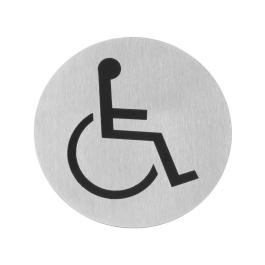 Bouclier de porte - Fauteuil roulant - Ø 7,5 CM - acier inoxydable - Hendi - 663646