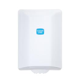 Distributeur de rouleaux de papier - Midi - Blanc - Plastique - Cleanline - G-Line