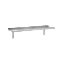 Étagère murale - 80 x 30 CM - Incl. Supports - Acier Inoxydable - G-Line