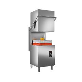 Lave-vaisselle coulissant - Digital - Avec pompe de rinçage et pompe à savon - Silver - 400V - Tech Line - G-Line