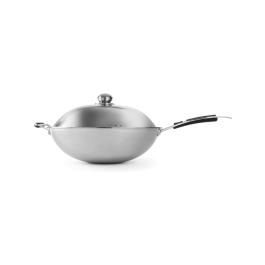 Poêle wok - acier inoxydable - H 18 X 36 CM - Hendi - 239773