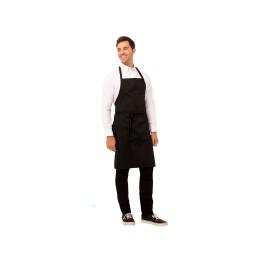 Tablier Halter - Réglable - Unisexe - Noir - 61 x 86 CM - Polyester/Coton - Chef Works - A924