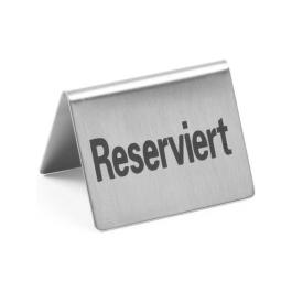 Support de table réservé - Acier inoxydable 180 - H 4 X 3,5 X 5 CM - Hendi - 663707