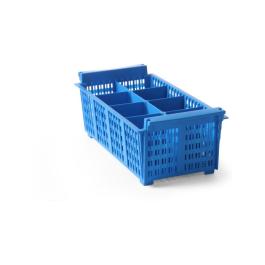 Panier de transport de couverts - 8 boîtes - Bleu - Plastique - Hendi - 871102