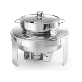 Plat à soupe finition miroir - acier inoxydable - H 38 X 42 CM - Hendi - 470244