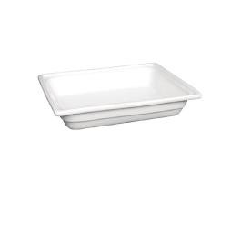 Bac gastronorme - 1/2 GN - Blanc - H 6,5 x 33 x 27 CM - Porcelaine - Olympia - U808