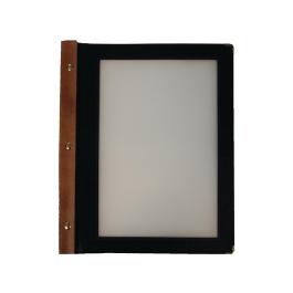 Chemise menu - A4 - Noir - H 32 x 26 x 2 CM - Bois - Securit - H735