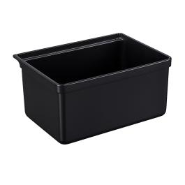 Corbeille Chariot de service - 9 litres - Noir - Plastique - G-Line