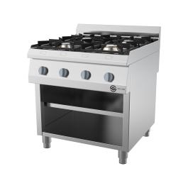 Table de cuisson - Gaz - 4 brûleurs - inox - L 80 CM - Ligne G700