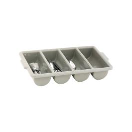 Range-couverts - 4 compartiments - Gris - Plastique - G-Line