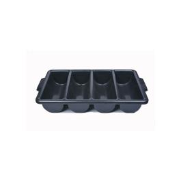 Range-couverts - 4 compartiments - Noir - Plastique - G-Line