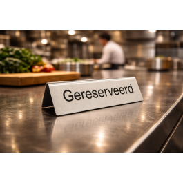Panneau « Table réservée » - Acier inoxydable - G-Line