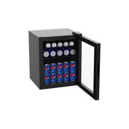 Mini-réfrigérateur - Porte vitrée - 1 porte - 50 litres - Noir - 230 V - G-Line